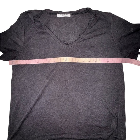 Project Social T Black V-Neck Tee Size Medium - Picture 3 of 6